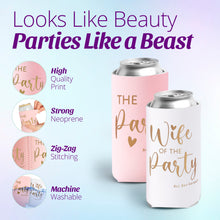 Load image into Gallery viewer, Wife of the Party Bachelorette Party Skinny Can Sleeves 11 Pack