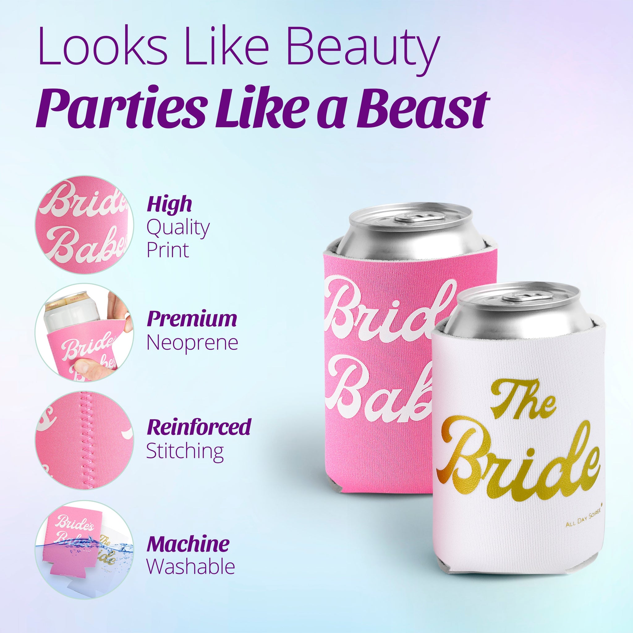 Beer Coozies : Trashy Girl Collapsible Coolie Set