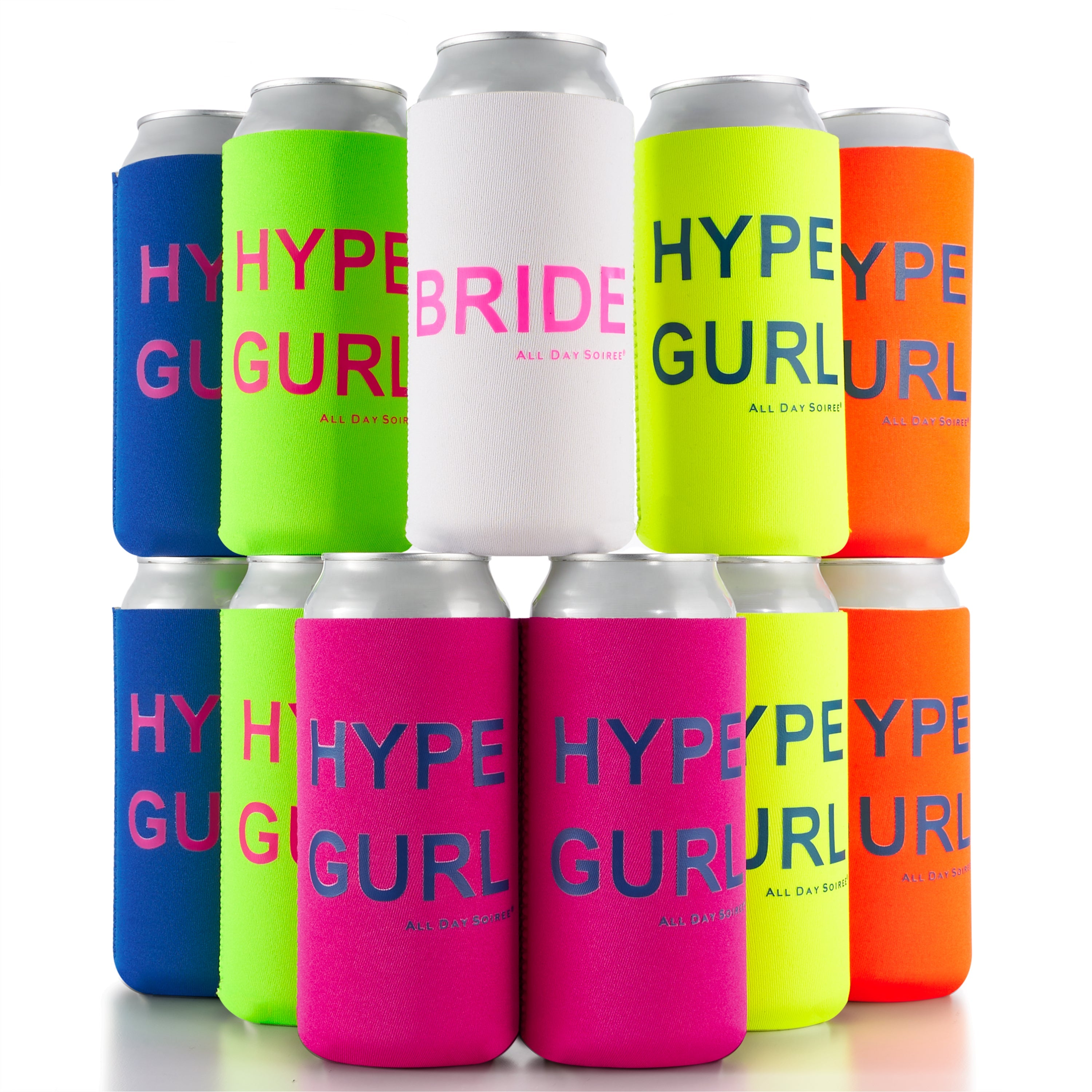 (1) Truly Hard Seltzer Multicolor Neon Can Koozie Slim Can